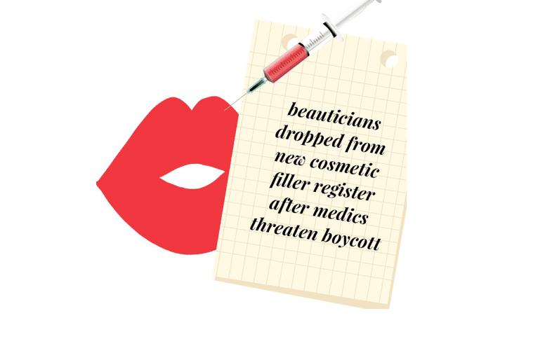 Cosmetic filler register