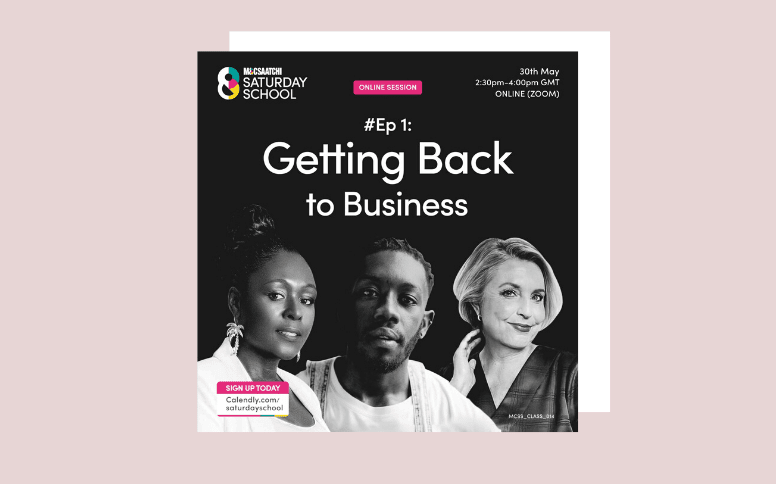 M&C Saatchi Saturday School with British Beauty Council Chairman Jane Boardman