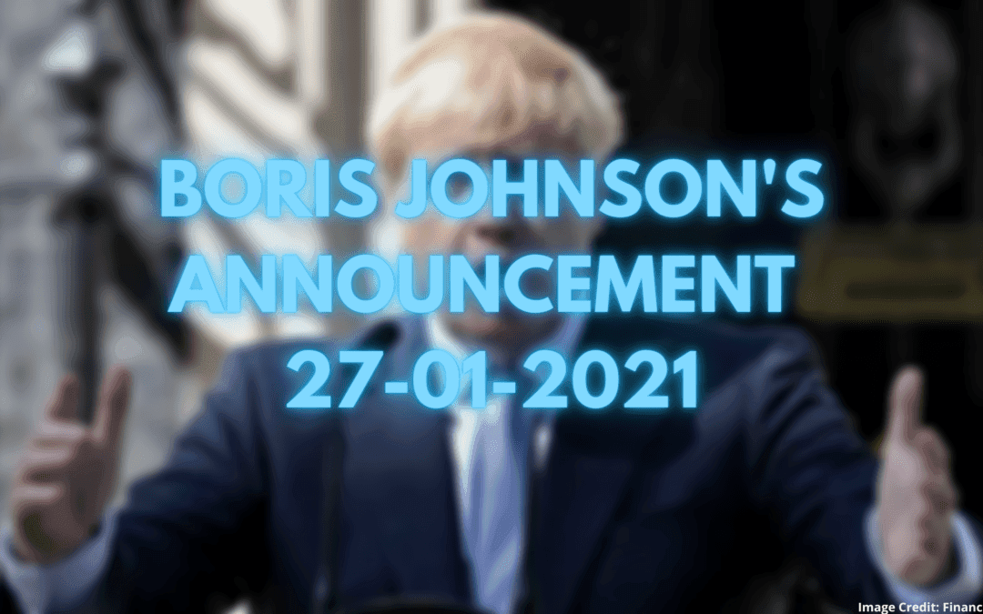 COVID-19: PM Boris Johnson Announcement 27.01.2021