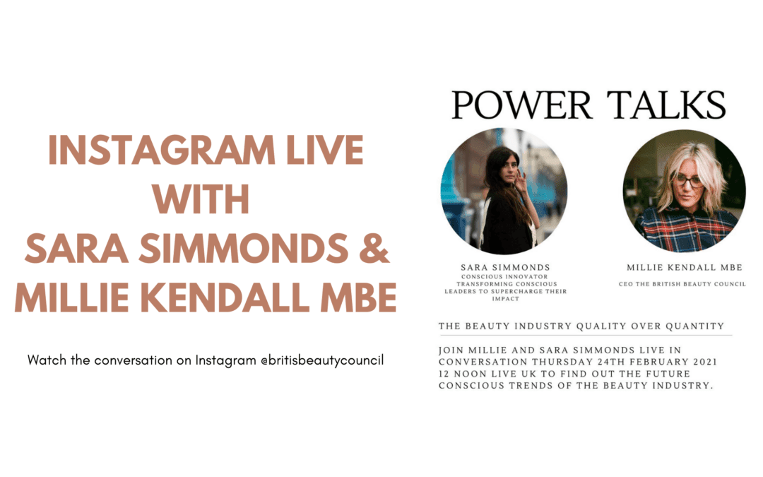 Instagram Live with Sara Simmonds and Millie Kendall MBE