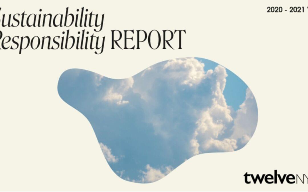 Sustainability & responsibility: twelveNYC report 2021